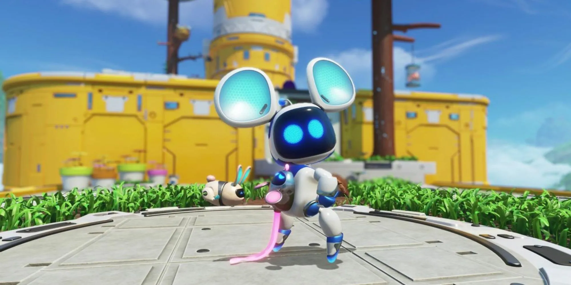 Chú chuột Astro Bot bị thu nhỏ trong màn chơi Downsize Surprise