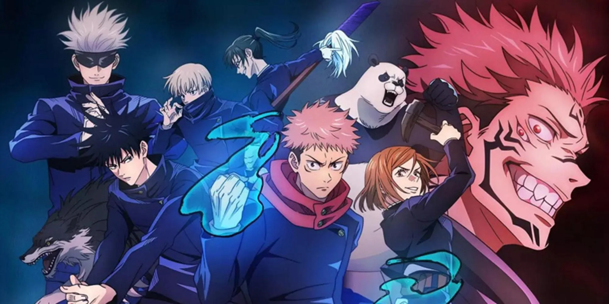 Bộ ba Yuji, Megumi và Nobara trong anime Jujutsu Kaisen