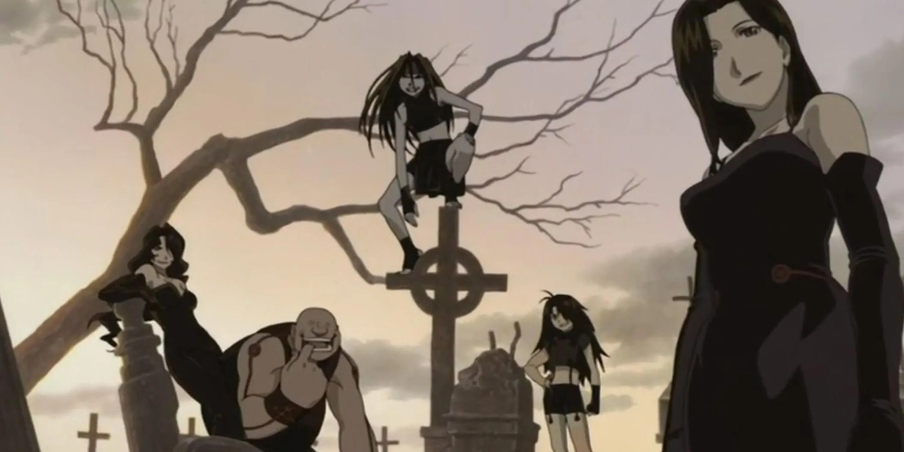 Các Homunculi, những sinh vật đại diện cho Bảy Đại Tội trong Fullmetal Alchemist