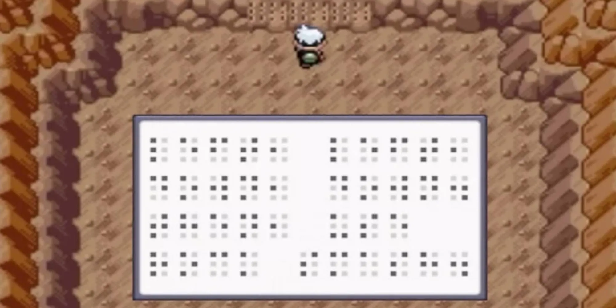 Câu đố chữ nổi Braille trong Pokemon Ruby