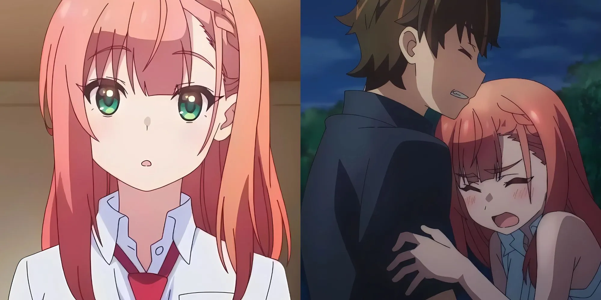 Hình ảnh quảng bá anime The Dreaming Boy is a Realist, minh họa cho mối quan hệ giữa Aika và Wataru