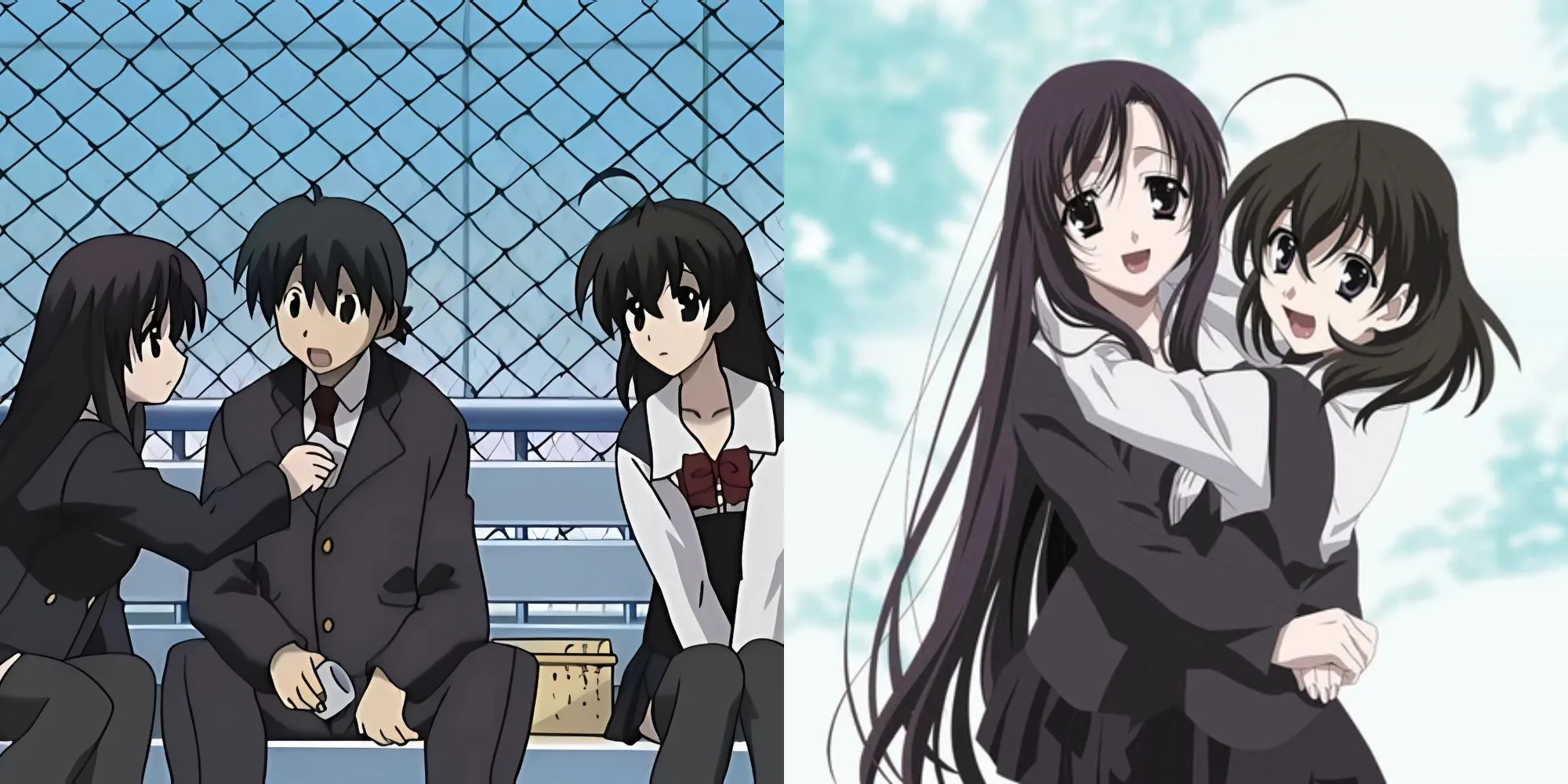 Kotonoha Katsura và Sekai Saionji trong School Days