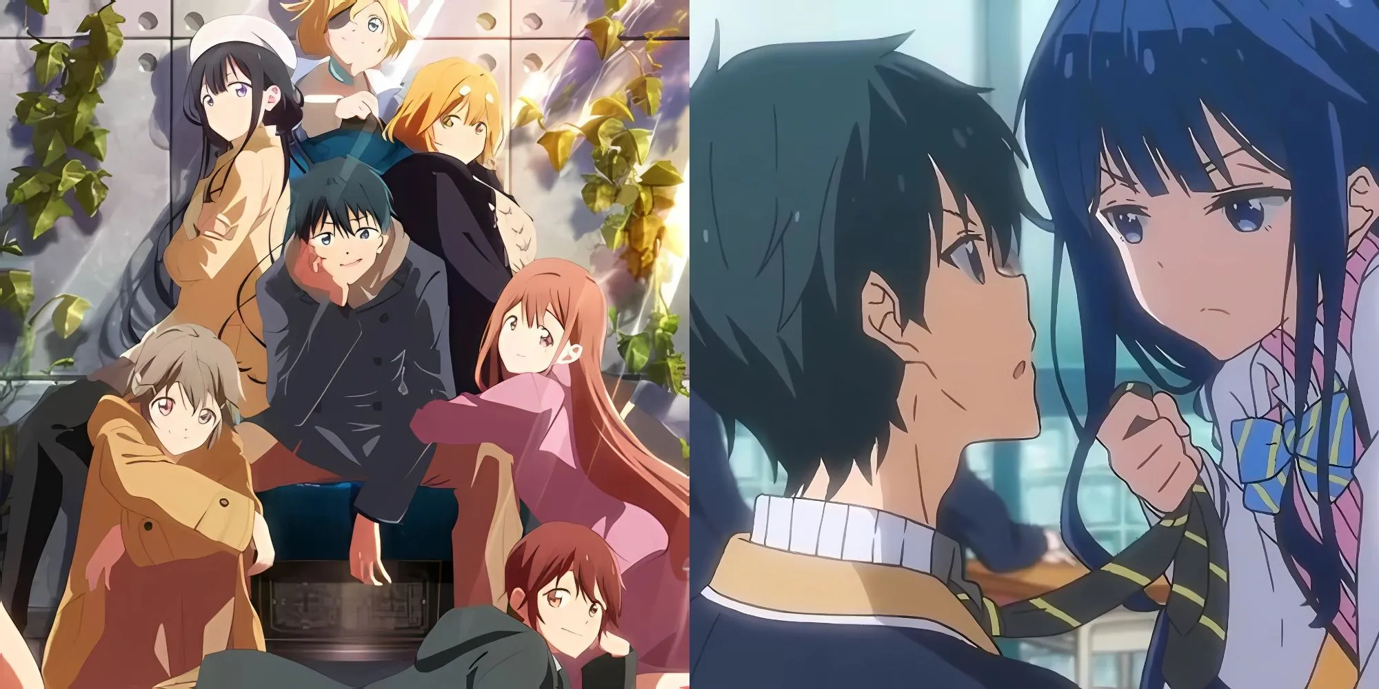 Masamune và Aki trong anime Masamune-kun's Revenge, câu chuyện về sự trả thù và hối hận