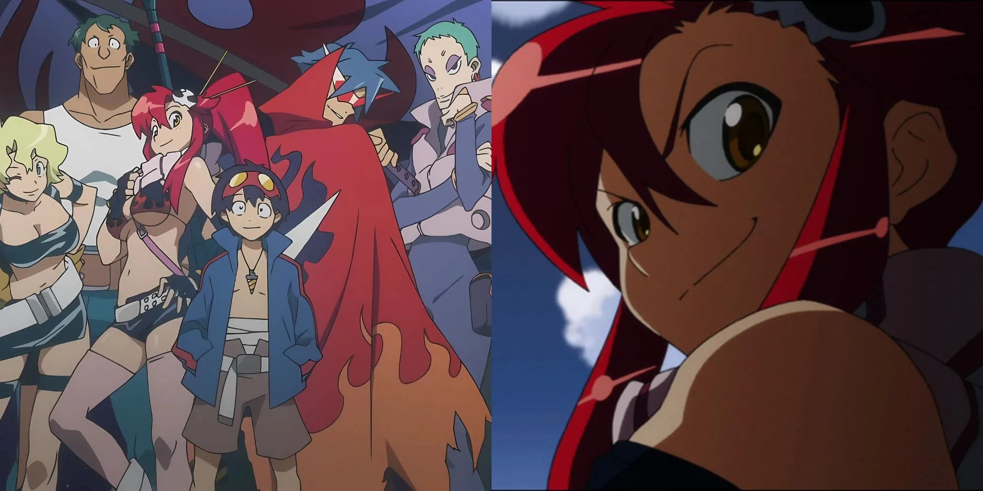 Robot Lagann được điều khiển bởi Simon trong Gurren Lagann