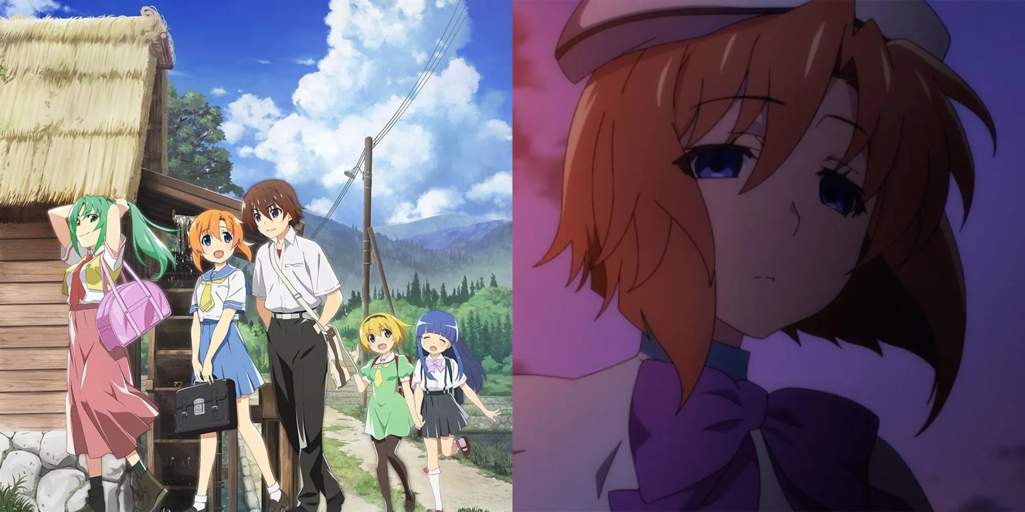 Shion Sonozaki trong loạt phim Higurashi When They Cry