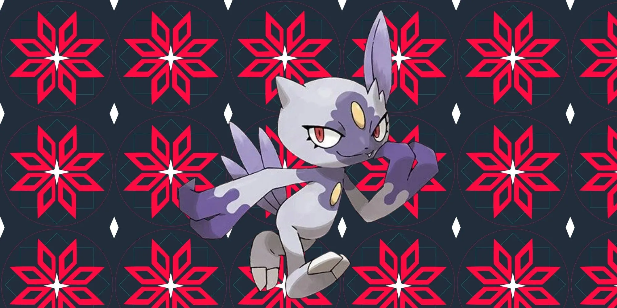 Sneasel Dạng Hisui với móng vuốt và lông màu tím