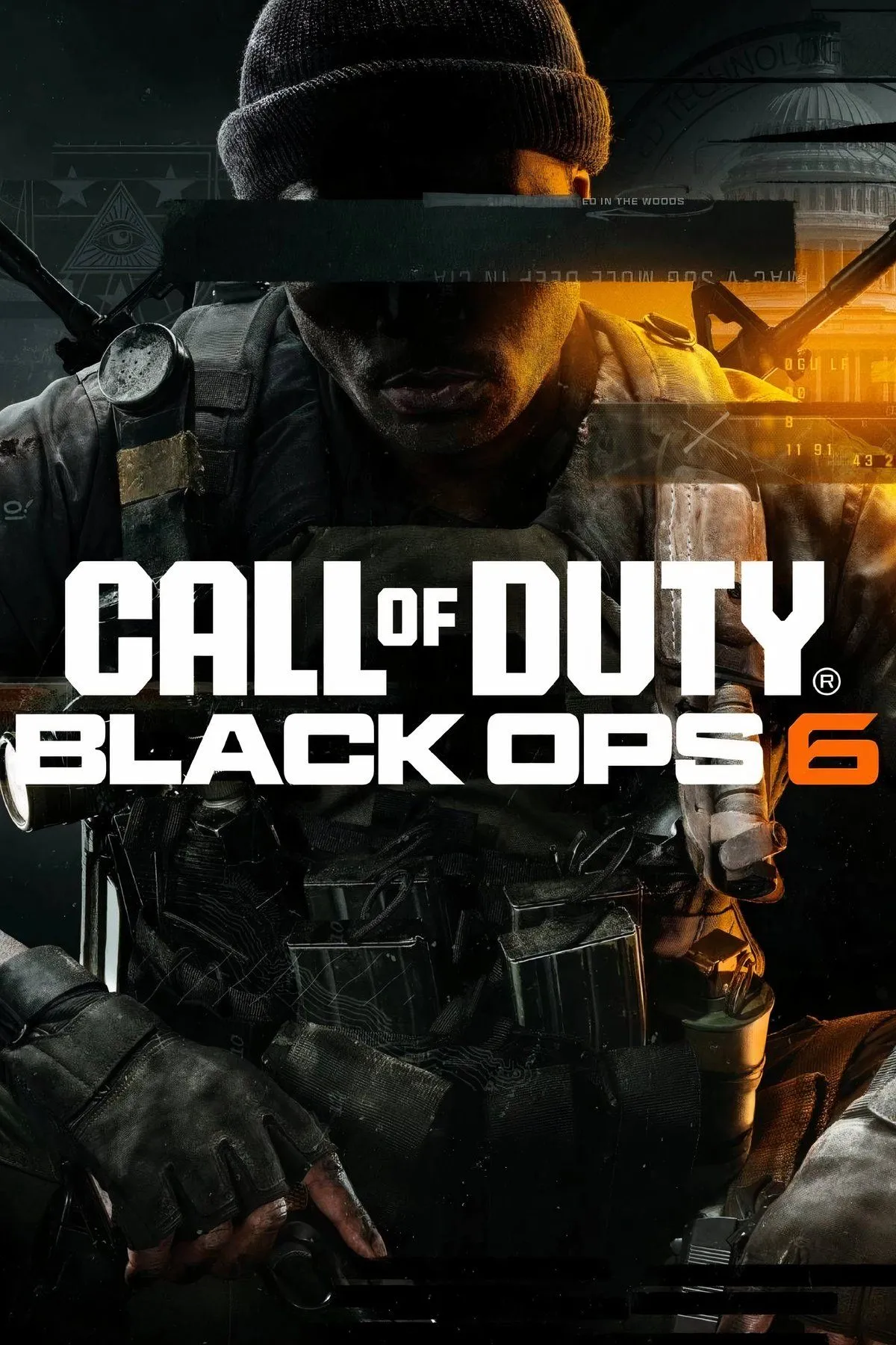 Ảnh bìa chính thức của game Call of Duty: Black Ops 6, thể hiện bối cảnh và phong cách đồ họa chung của trò chơi.