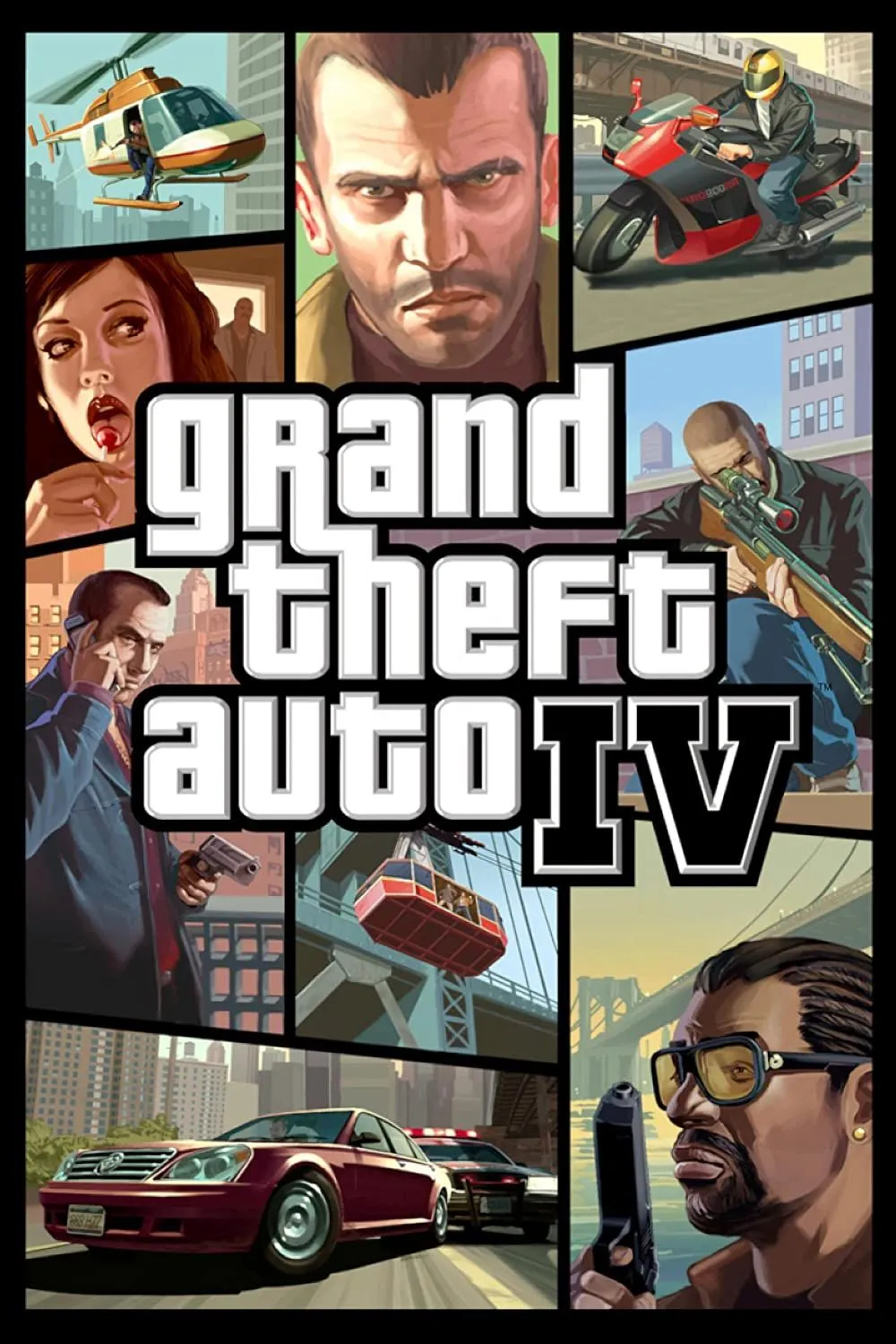 Ảnh bìa chính thức của game Grand Theft Auto 4