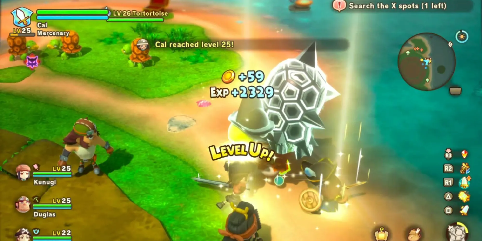 Beating Boss in Fantasy Life I 