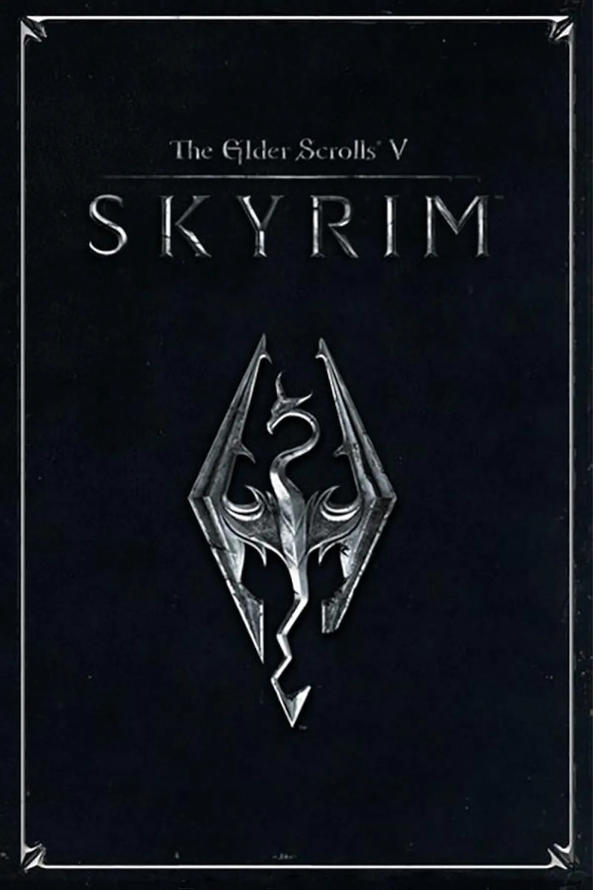 Bìa nghệ thuật cho trang tag Skyrim, minh họa biểu tượng của tựa game The Elder Scrolls V