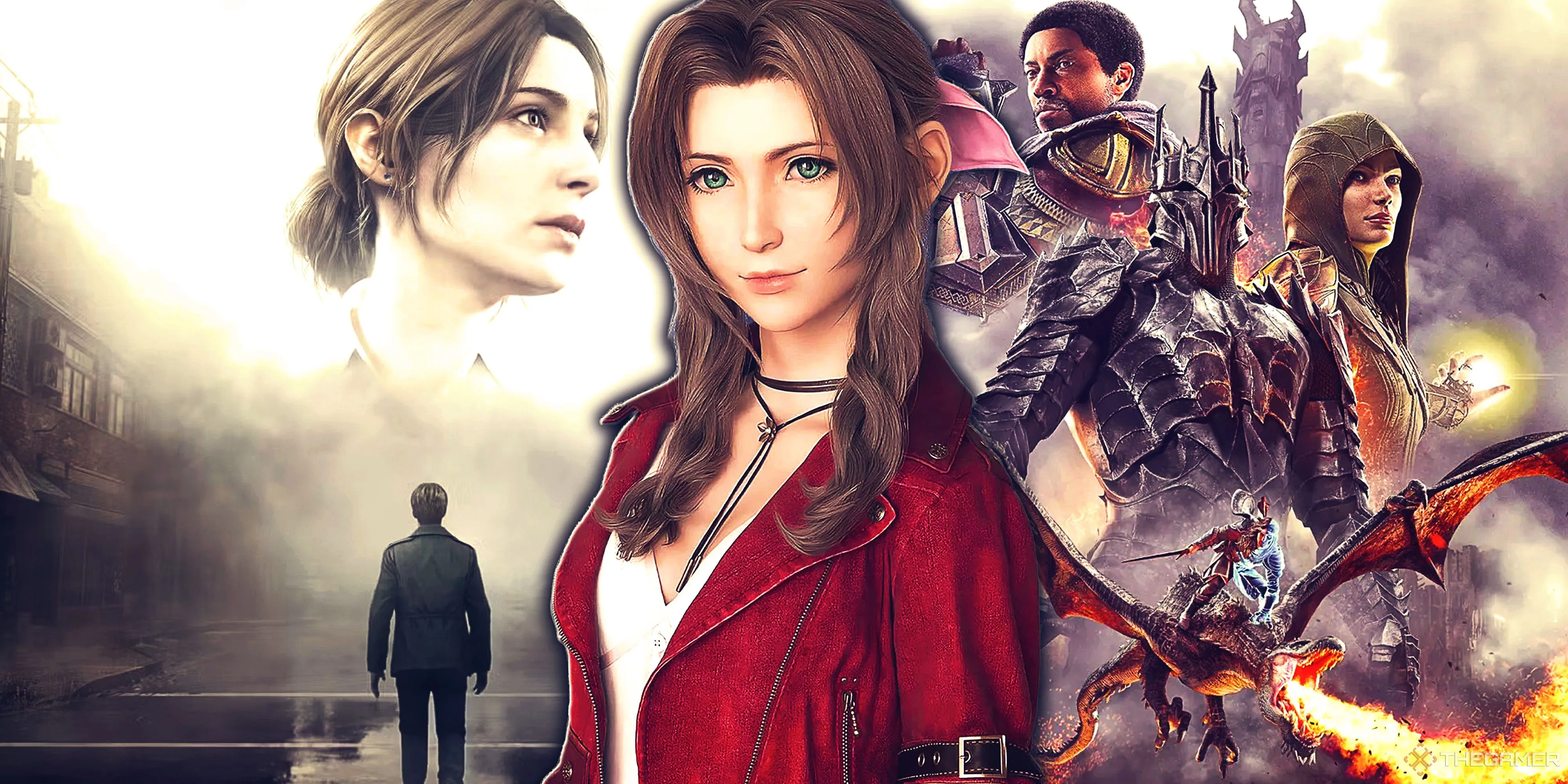 Các nhân vật game biểu tượng như Aerith trong Final Fantasy VII Remake và thiết kế của Silent Hill 2 Remake