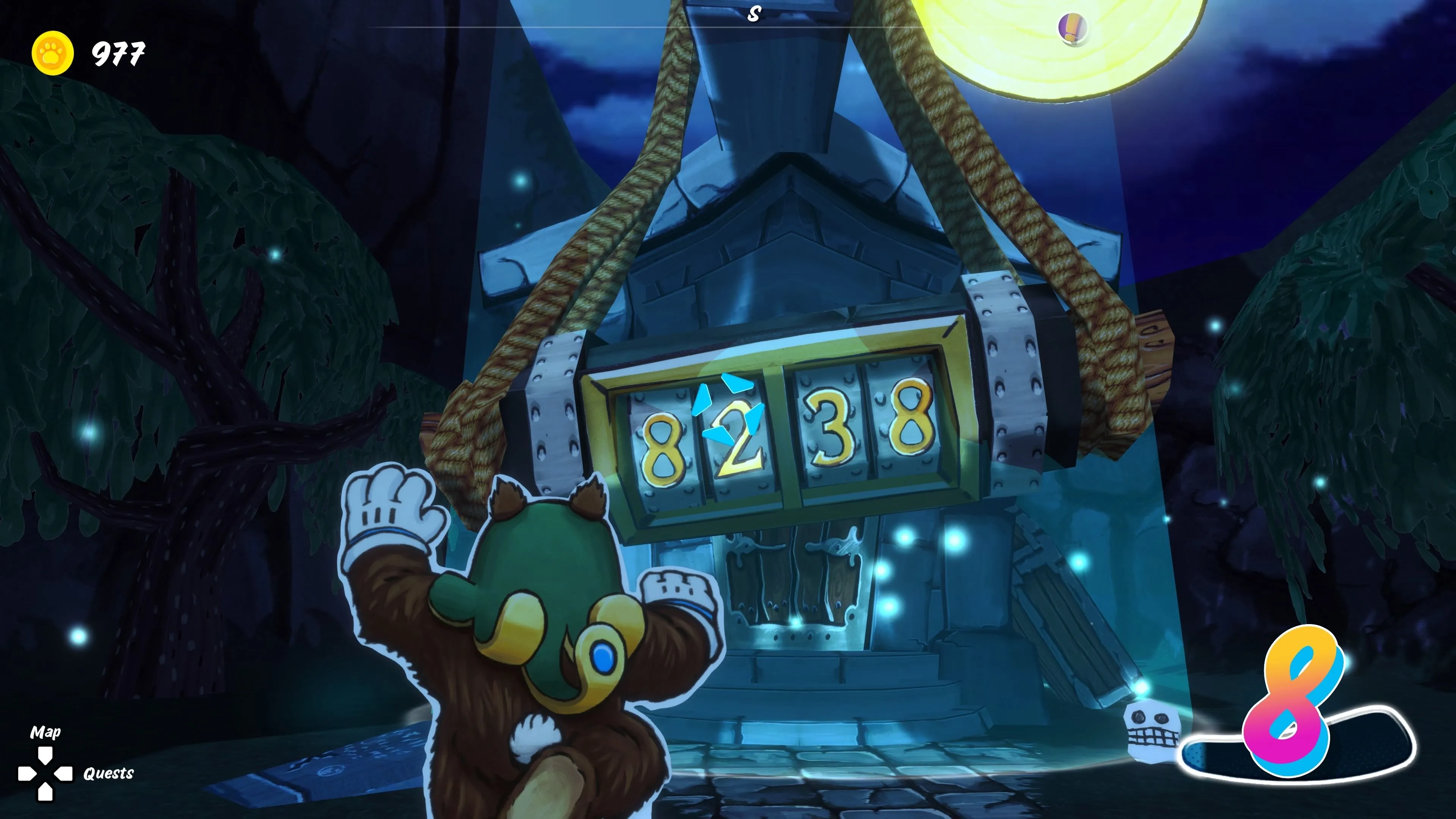 Cơ chế giải đố khóa cửa hầm mộ trong game Ruffy and the Riverside