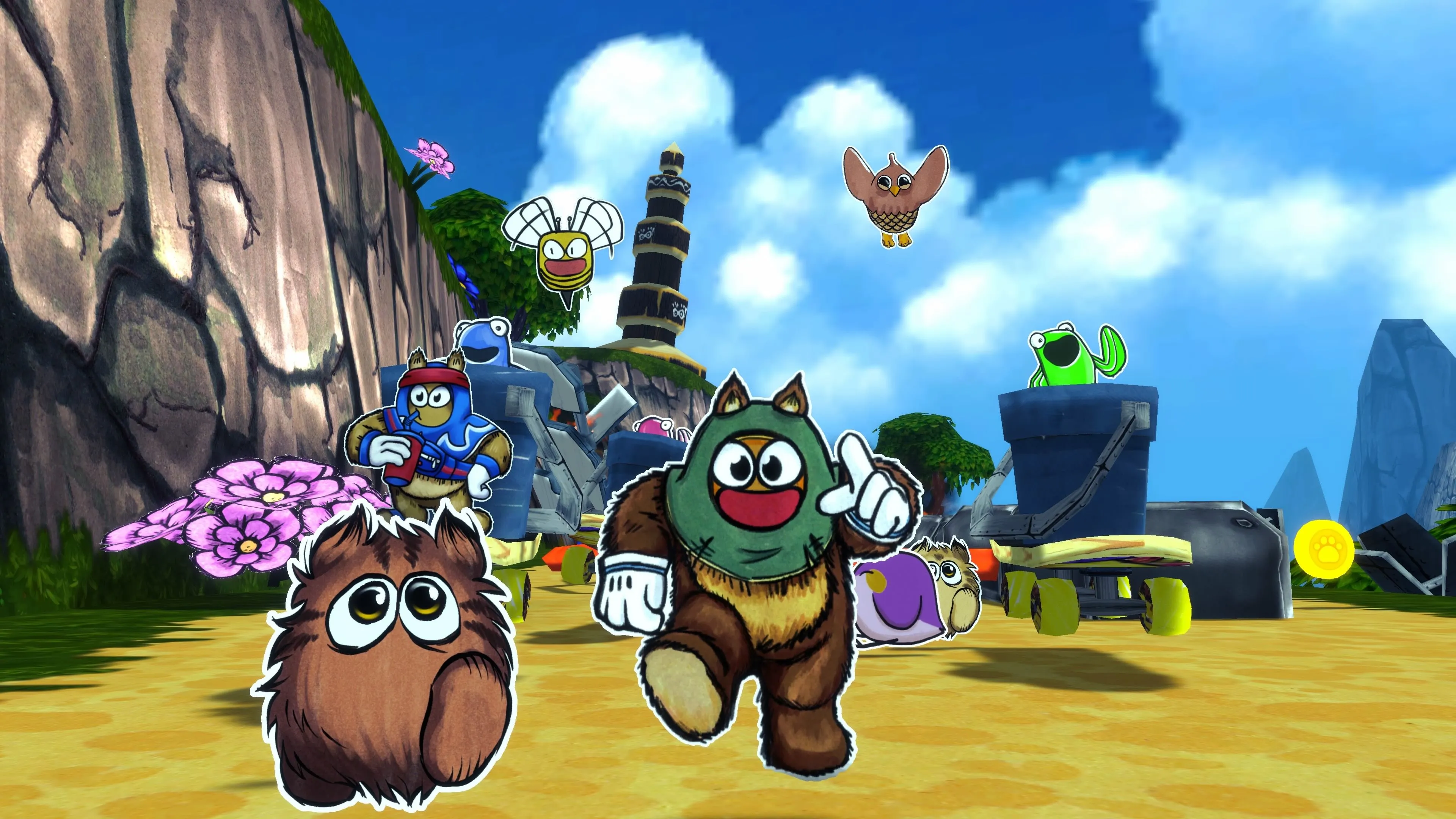 Dàn nhân vật dễ thương trong game Ruffy and the Riverside