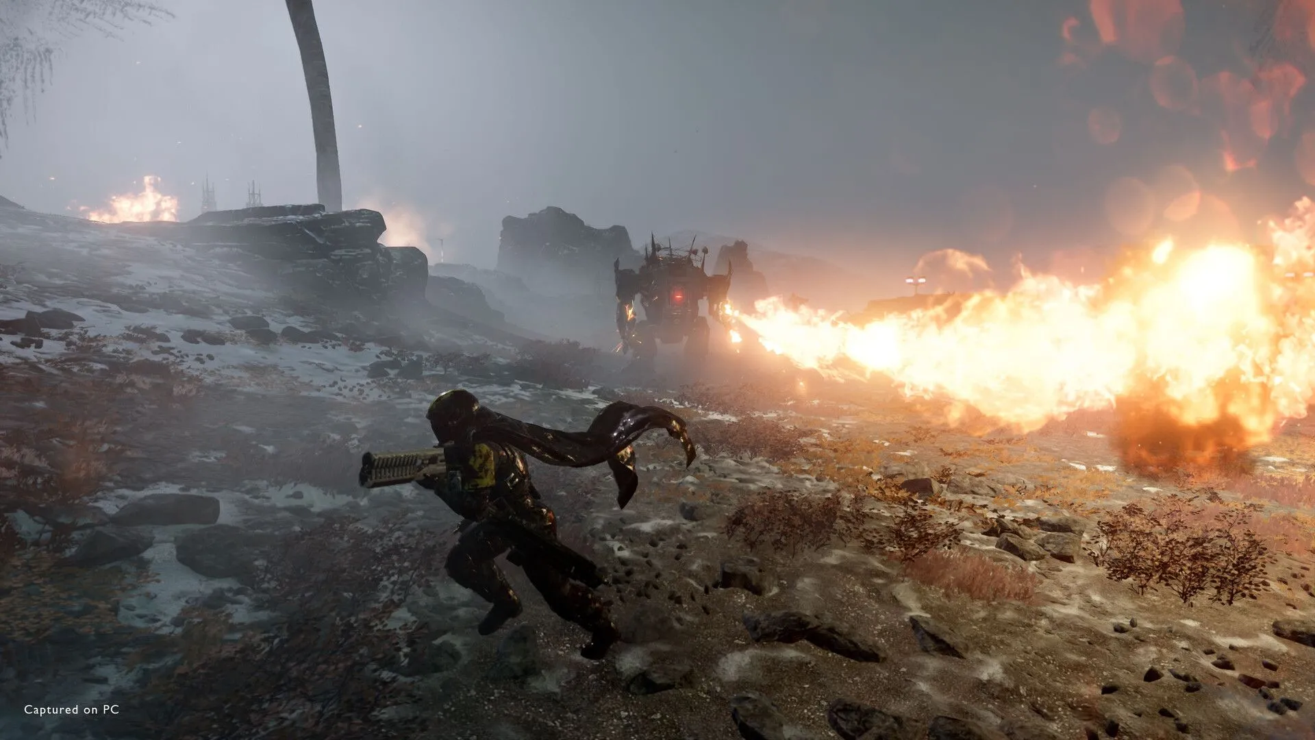 Đội Helldivers phối hợp tác chiến chống lại kẻ thù ngoài hành tinh