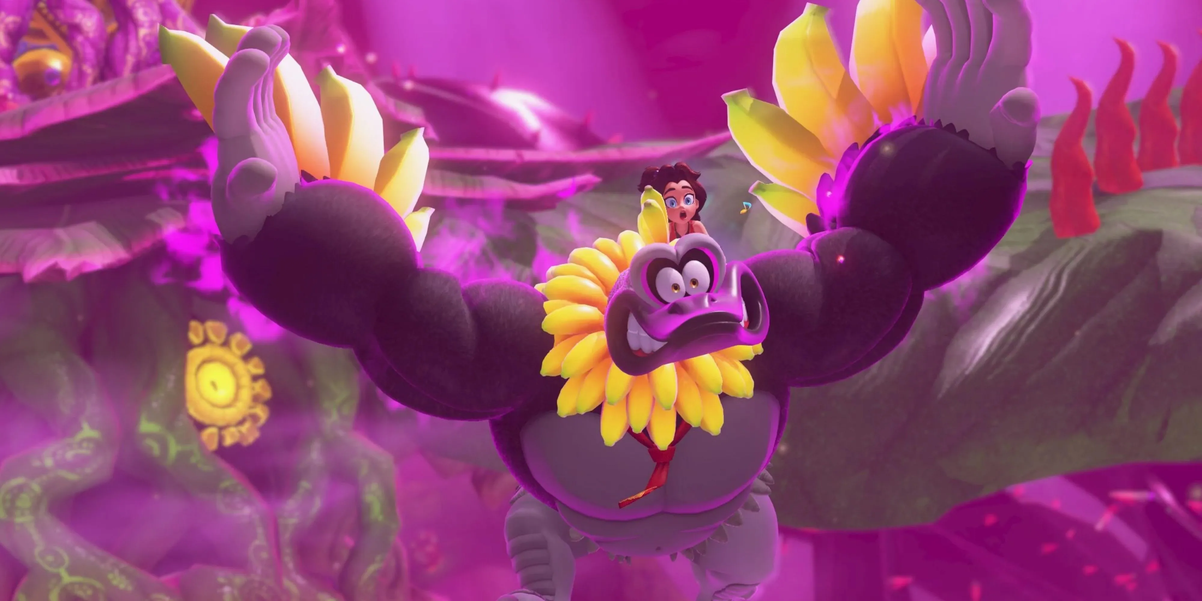 Donkey Kong xuất hiện dưới dạng đà điểu trong game Donkey Kong Bananza