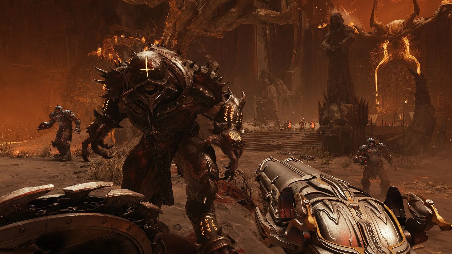 Doom Slayer đối đầu quỷ dữ trong bối cảnh thời Trung Cổ của Doom: The Dark Ages