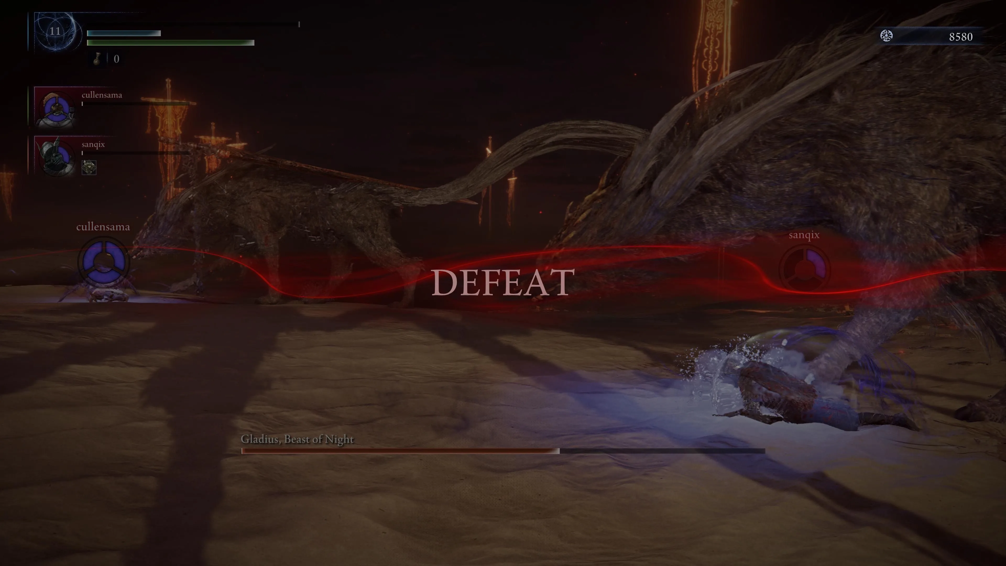 Elden Ring Nightreign defeat