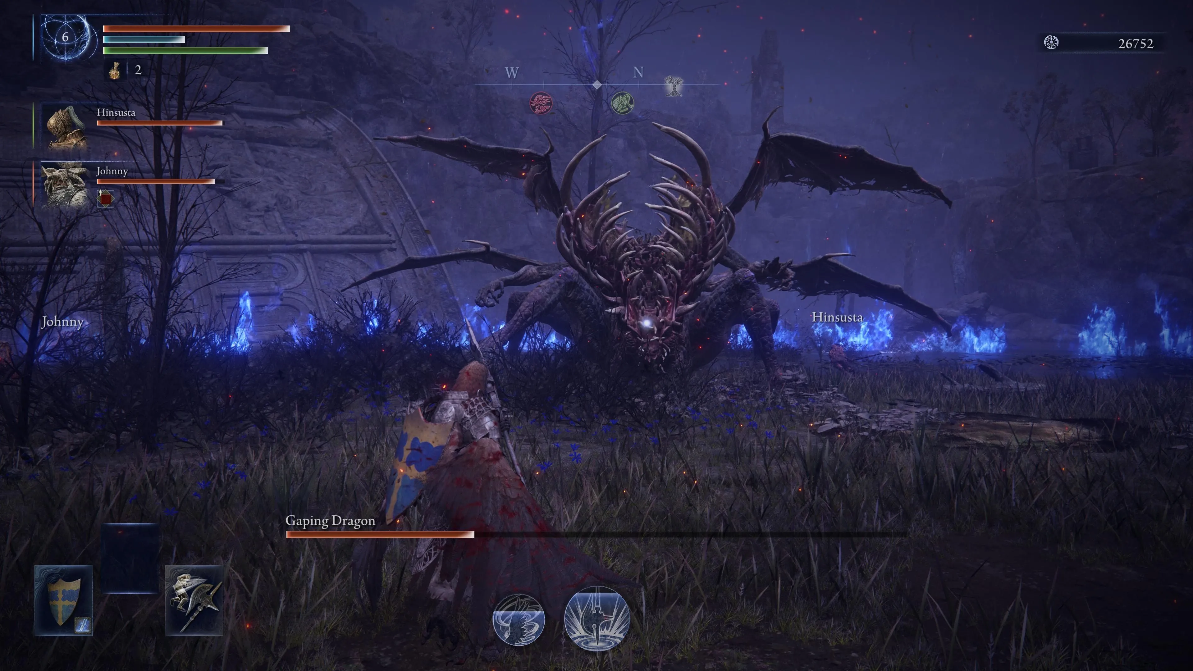 Elden Ring Nightreign gaping dragon