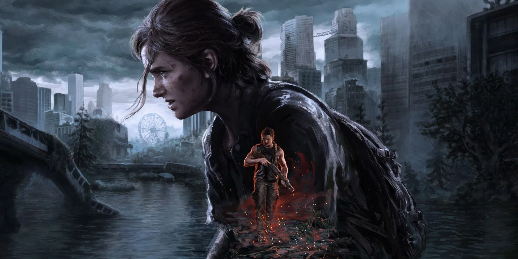 Ellie và Abby trong bối cảnh Seattle từ The Last of Us Part 2 Remastered