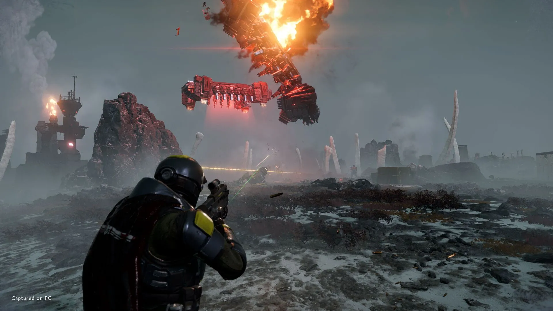 Hình ảnh cận cảnh giáp và vũ khí của Helldiver