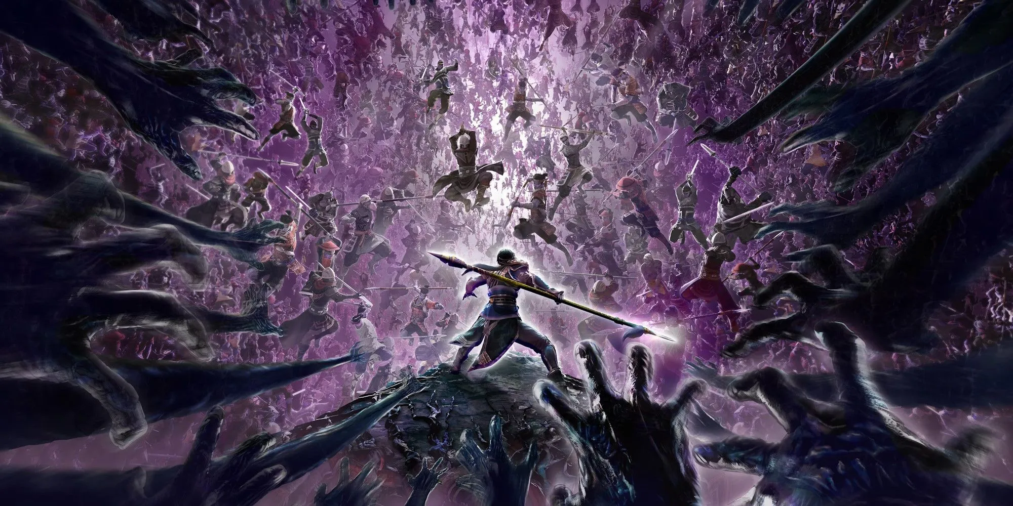 Hình ảnh quảng bá bản cập nhật mới của Warriors Abyss, giới thiệu các nhân vật Ninja Gaiden (Ryu Hayabusa, Ayane, Momiji).