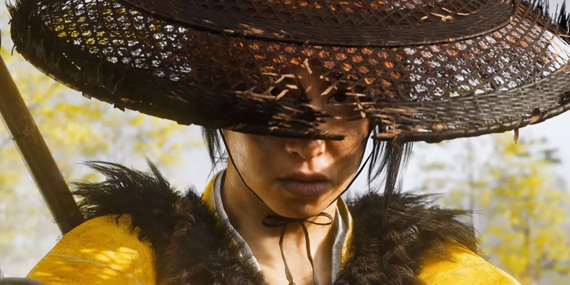 Hình ảnh quảng bá chính thức của Ghost of Yotei, giới thiệu nhân vật chính Atsu và bối cảnh game.