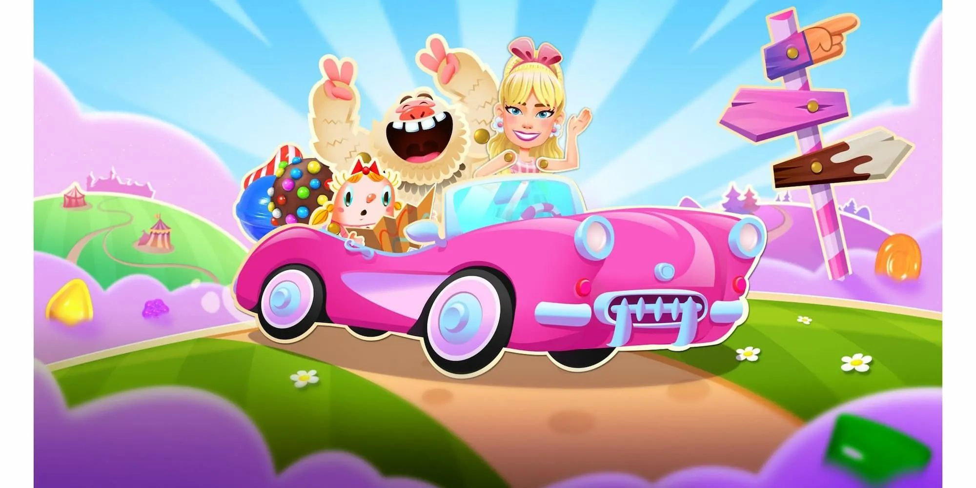 Hình ảnh quảng bá game Candy Crush Saga, tựa game nổi tiếng của studio King bị ảnh hưởng bởi làn sóng sa thải.