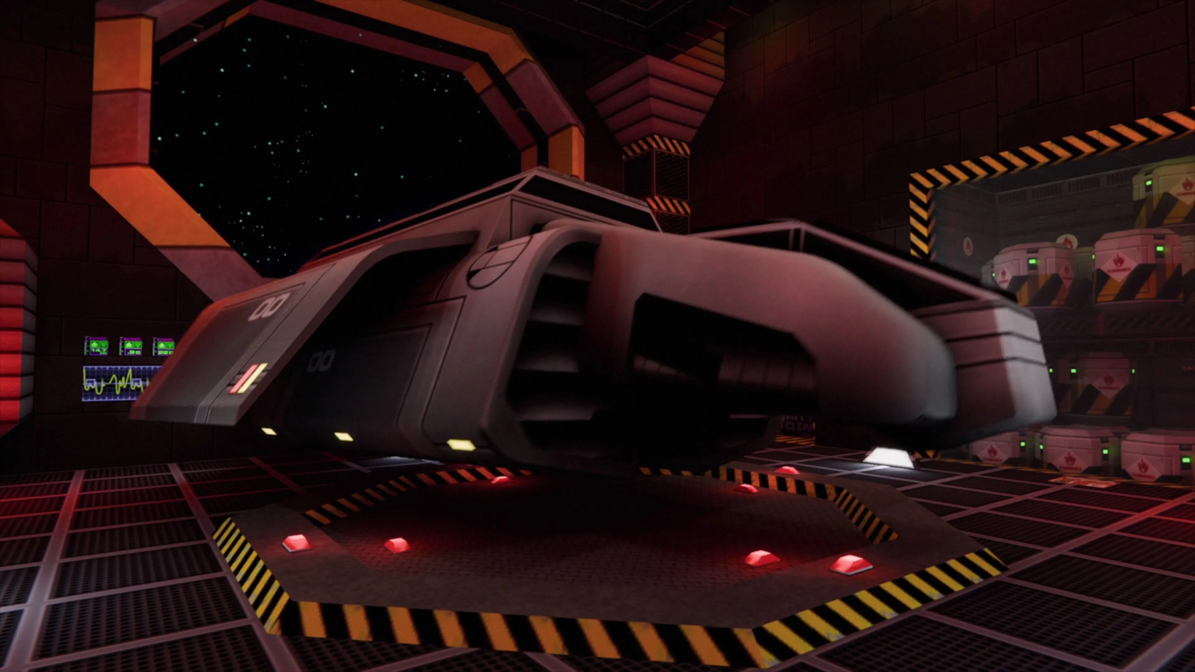 Một góc bên trong con tàu Von Braun, bối cảnh chính của System Shock 2 Remaster