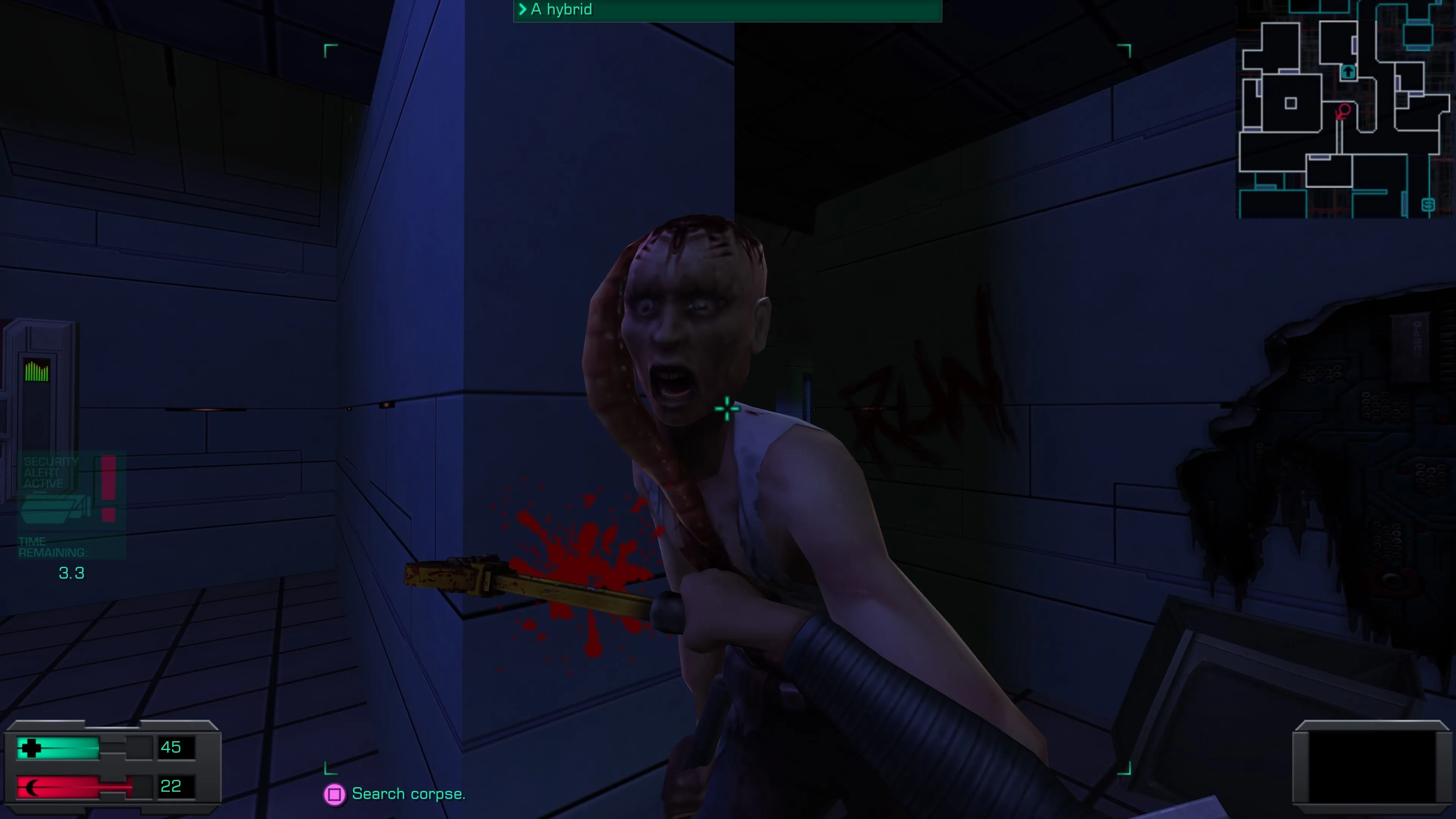 Một kẻ thù dạng Hybrid xuất hiện trong System Shock 2 Remaster