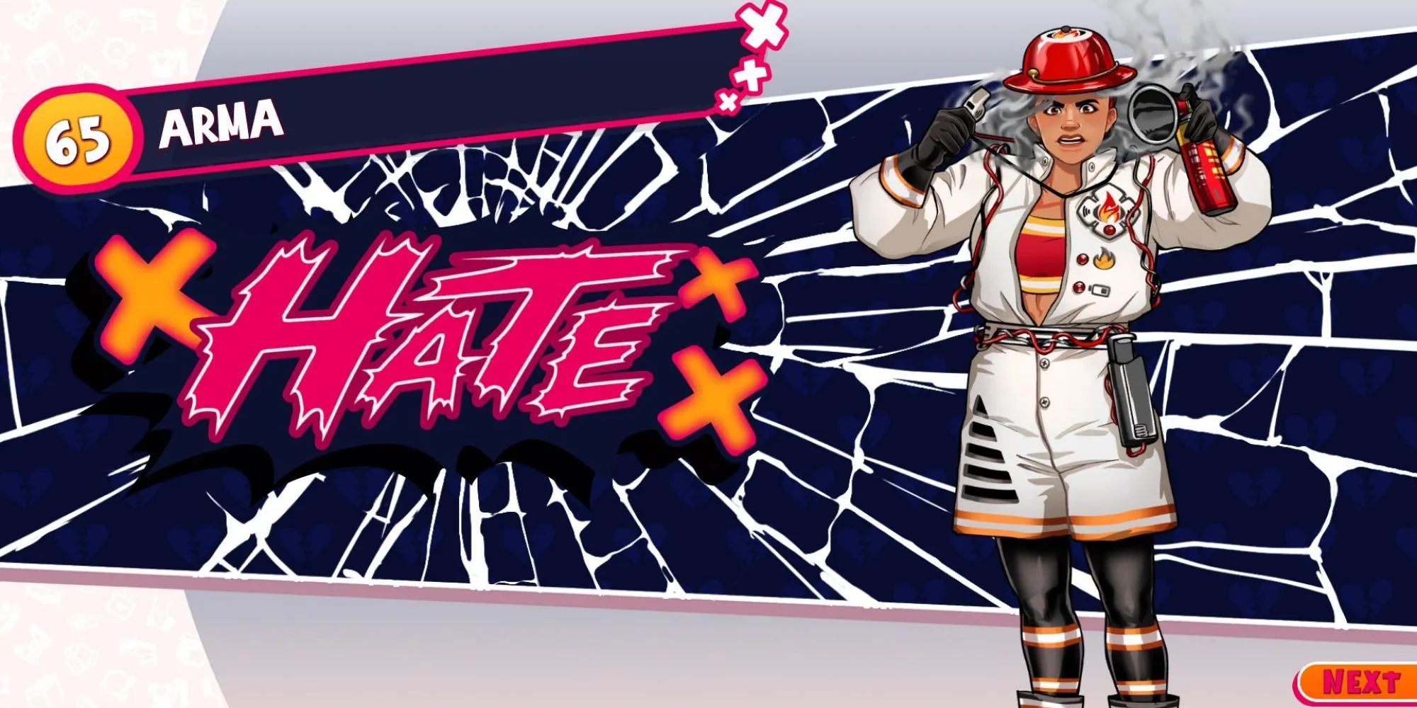 Nhân vật Arma, máy báo khói nhạy cảm trong game Date Everything
