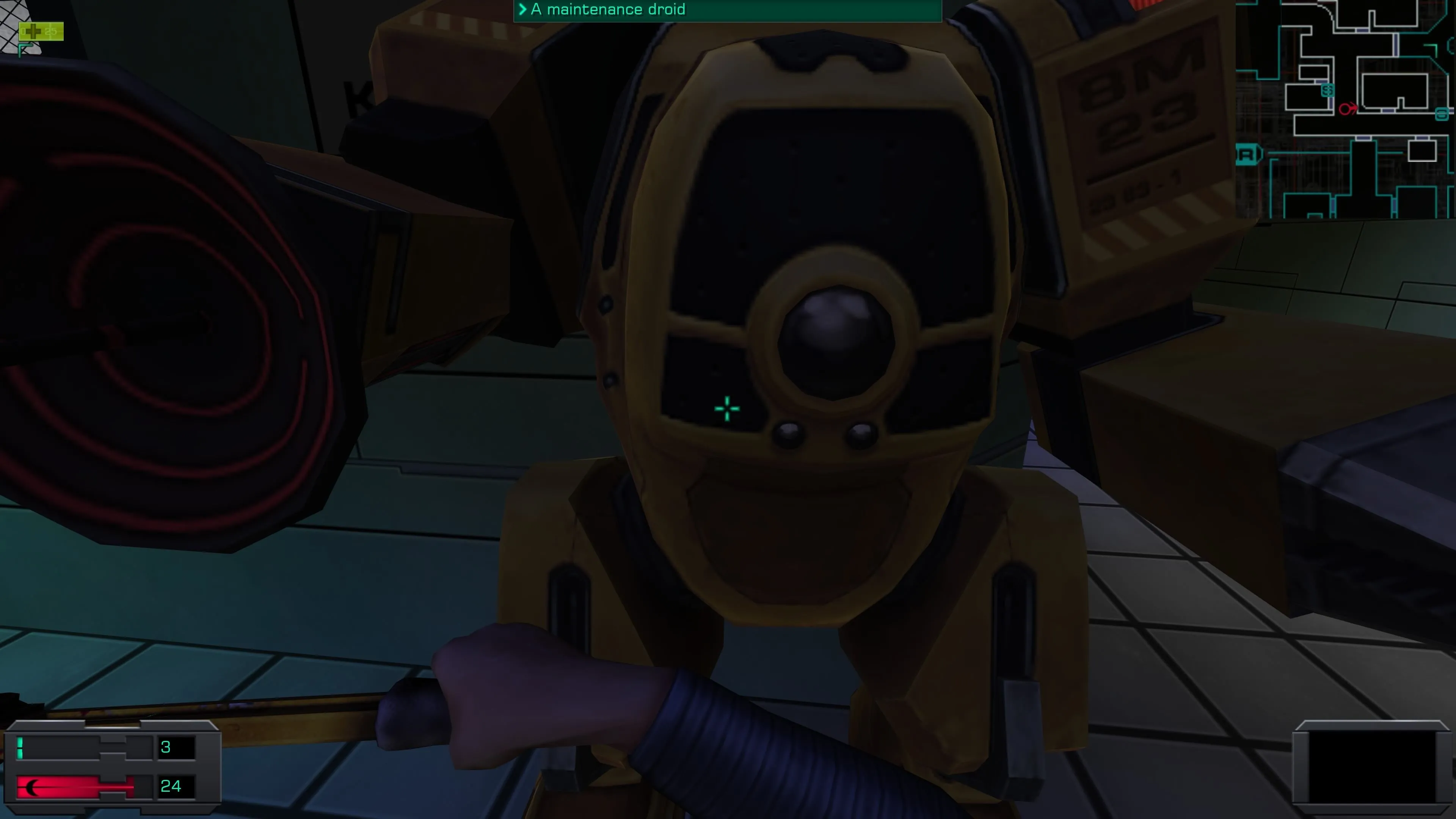 Robot bảo trì (Maintenance Droid), một loại kẻ thù trong System Shock 2 Remaster