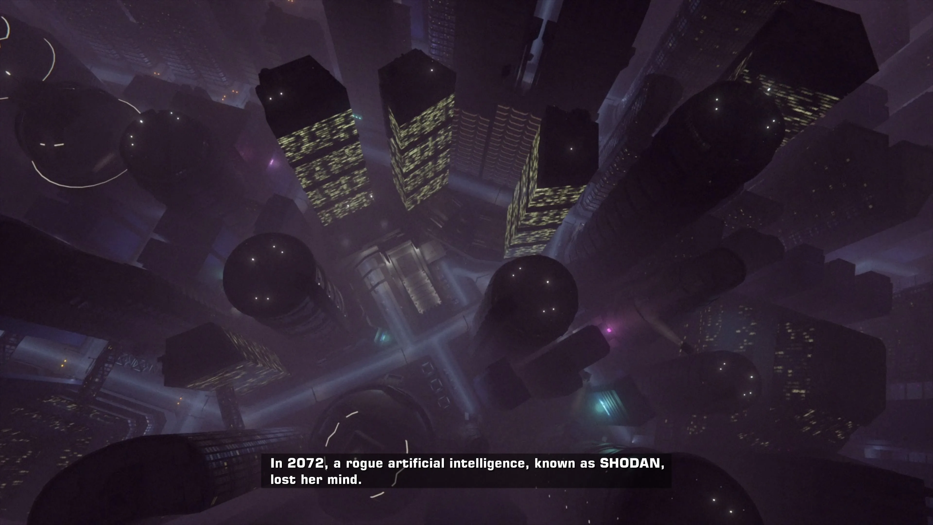 Toàn cảnh con tàu vũ trụ trong System Shock 2 Remaster, thể hiện bầu không khí cô lập
