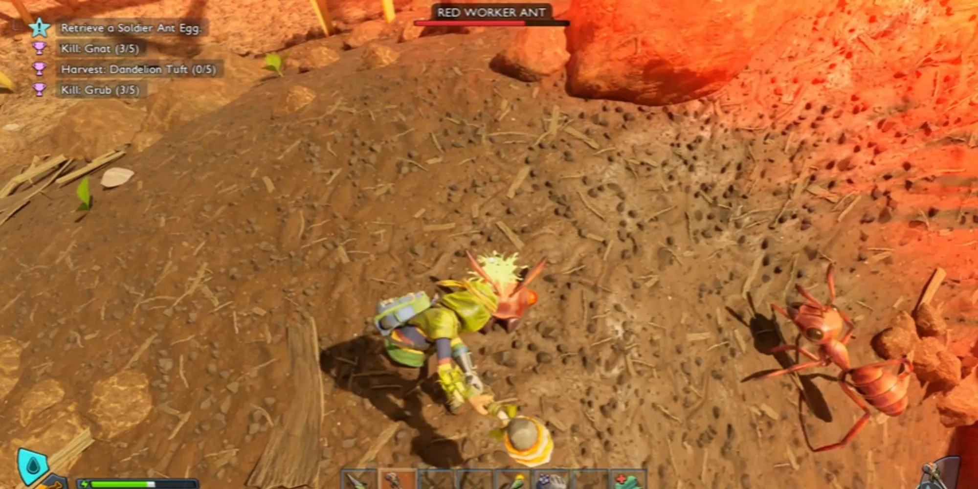Các vấn đề kỹ thuật và clipping trong môi trường game Grounded 2