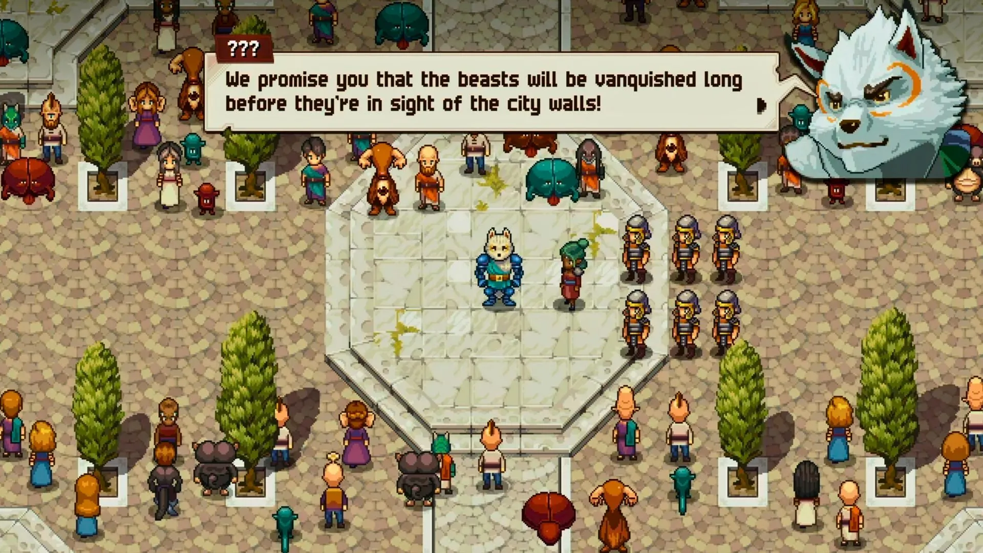 Cảnh cắt cảnh kịch tính trong Chained Echoes: Ashes of Elrant, hé lộ những chi tiết mới về cốt truyện Valandis.