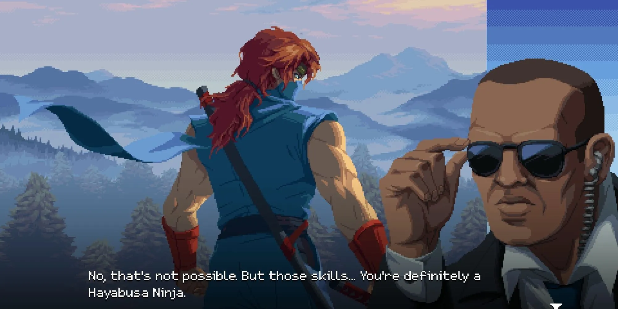 Cảnh cắt truyện của Ninja Gaiden Ragebound, hé lộ sự hợp nhất giữa Kenji và Kumori