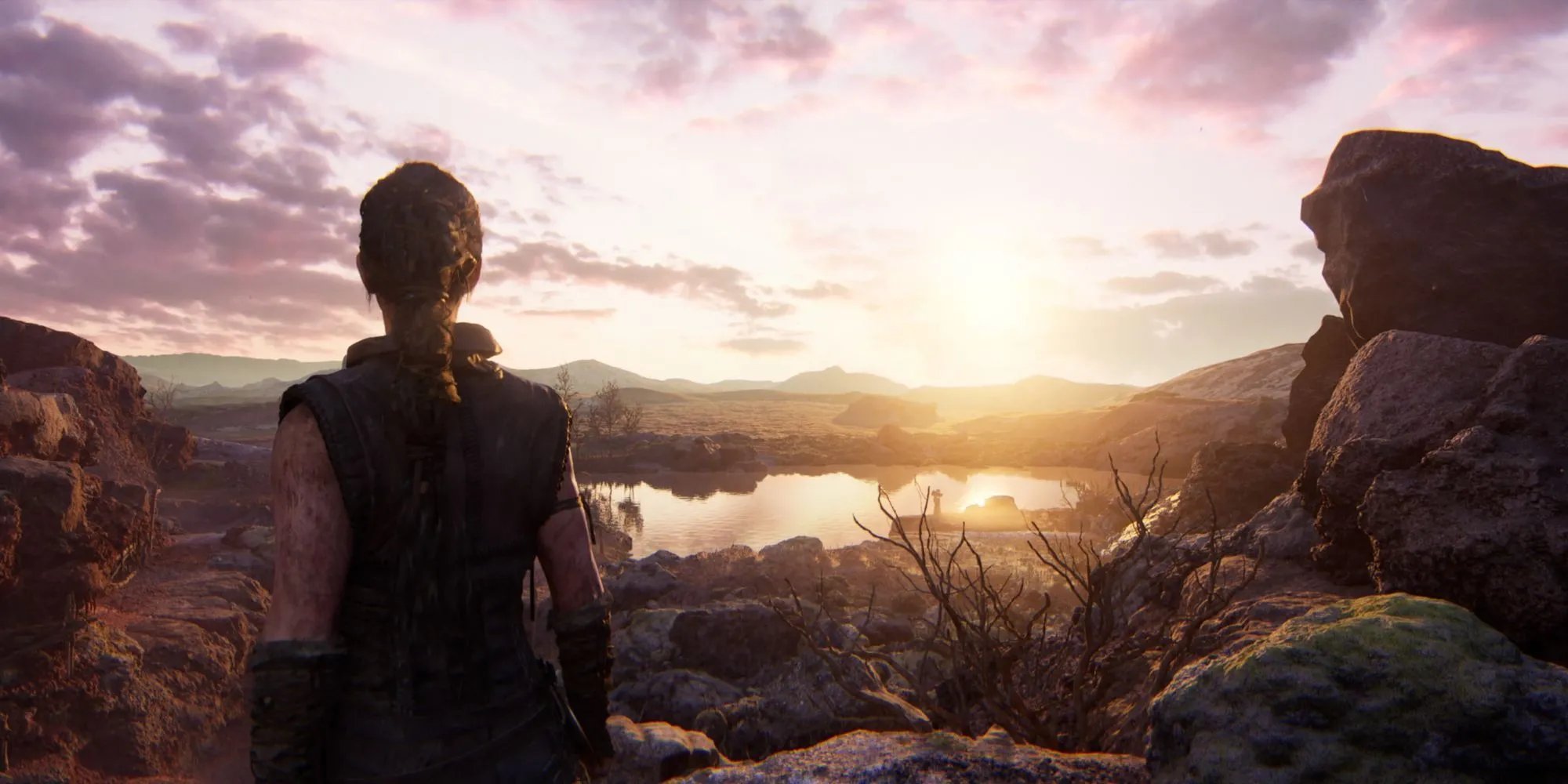 Cảnh quan ngoạn mục thể hiện đồ họa chân thực của Senua's Saga Hellblade 2 trên PlayStation 5