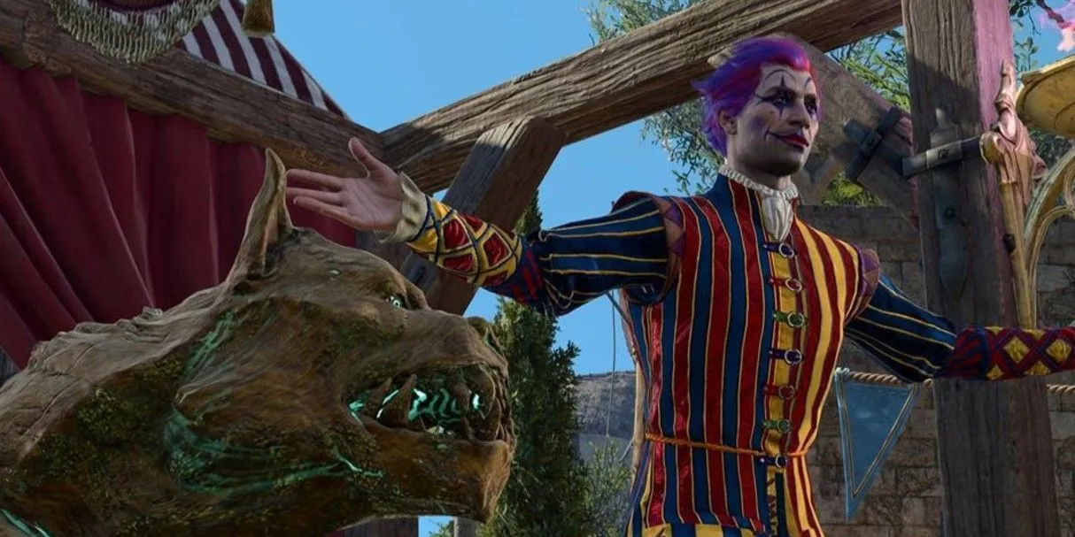 Dribbles the Clown đã bị phân xác, và Tav phải tìm kiếm các bộ phận của hắn trong nhiệm vụ Find Dribbles the Clown của Baldur's Gate 3.