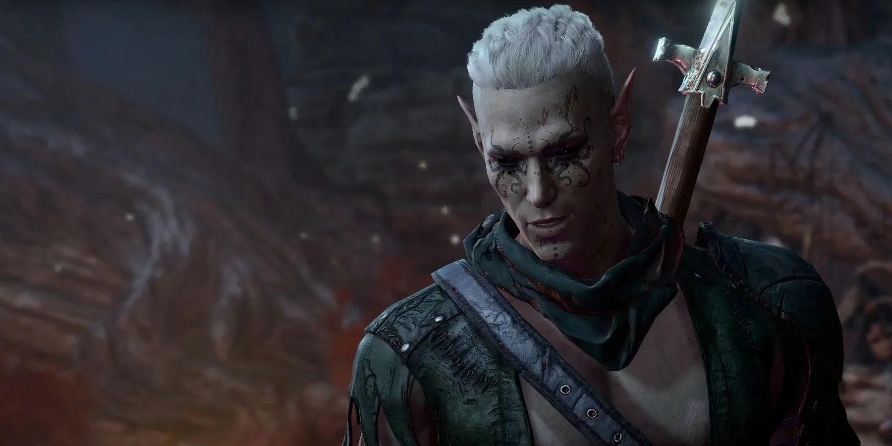 He Who Was, một Shadar-Kai elf bí ẩn, giao nhiệm vụ Punish the Wicked tại Shadow Cursed Lands trong Baldur's Gate 3.