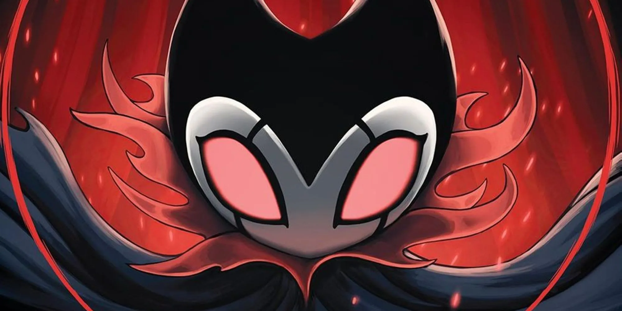 Hiệp Sĩ Rỗng đứng giữa cảnh quan u tối, tượng trưng cho hành trình khám phá các DLC trong Hollow Knight