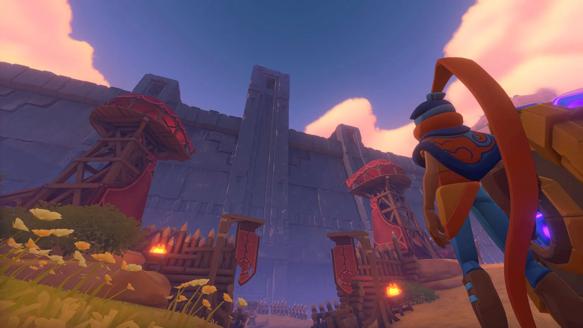 Hình ảnh gameplay trong The Knightling: Cánh đồng gió