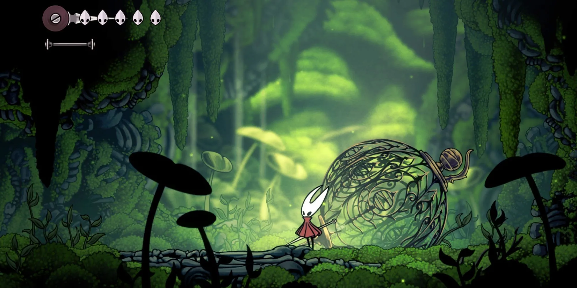 Hình ảnh gameplay từ bản demo Hollow Knight Silksong tại Gamescom 2025, thể hiện thế giới côn trùng