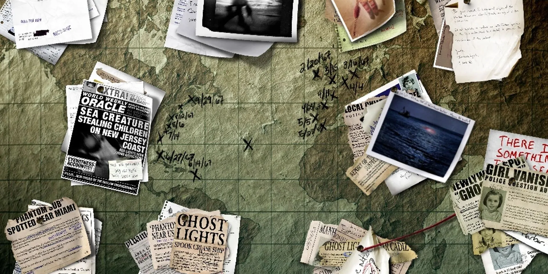 Hình ảnh liên quan đến ARG &quot;There’s Something in the Sea&quot; của BioShock 2, thể hiện không khí u ám và bí ẩn dưới đáy biển Rapture, gợi mở về các sự kiện trước khi game ra mắt.