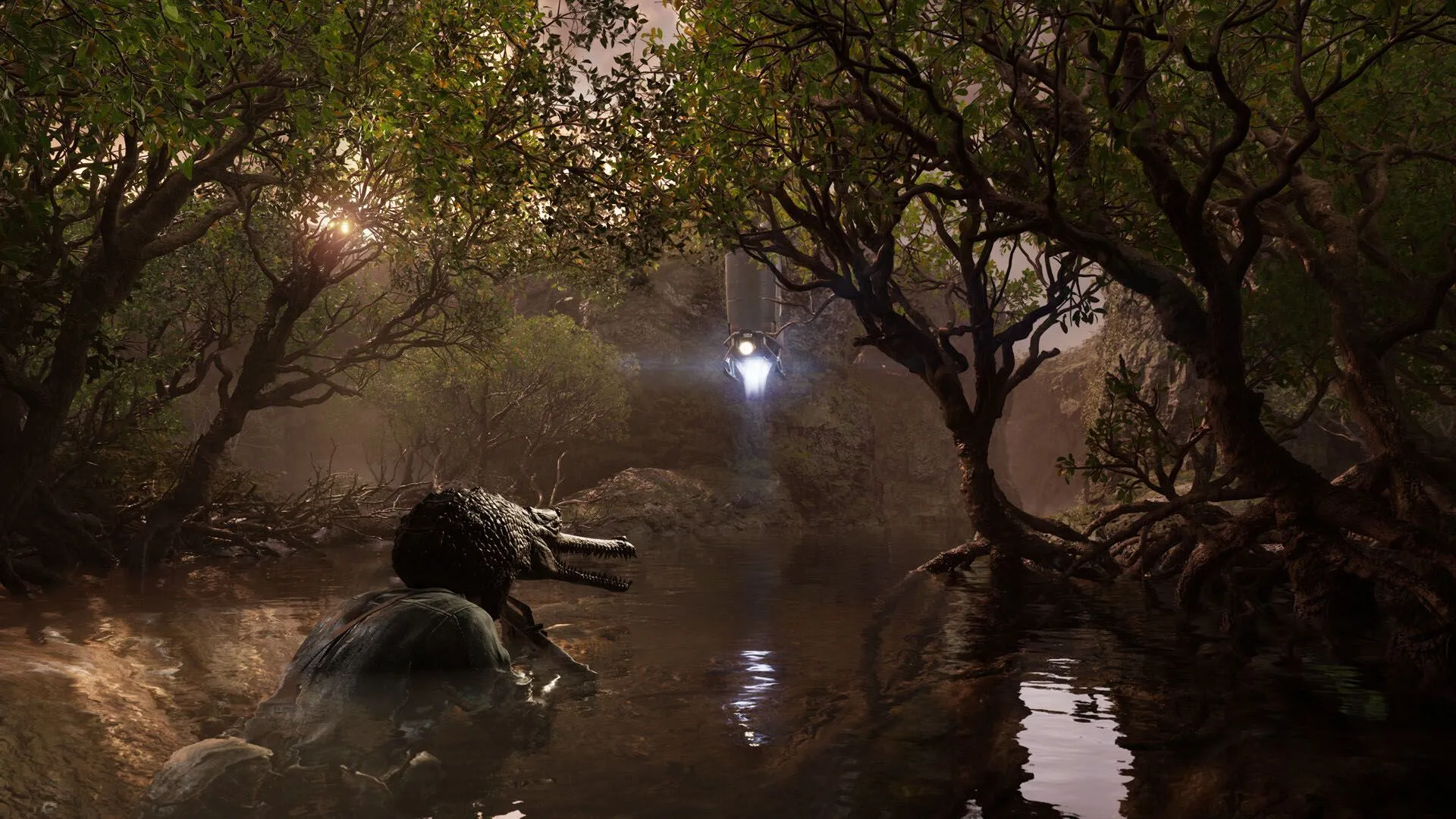 Hình ảnh Snake trong Metal Gear Solid Delta: Snake Eater với lỗi lơ lửng giữa không trung trước khi được vá.
