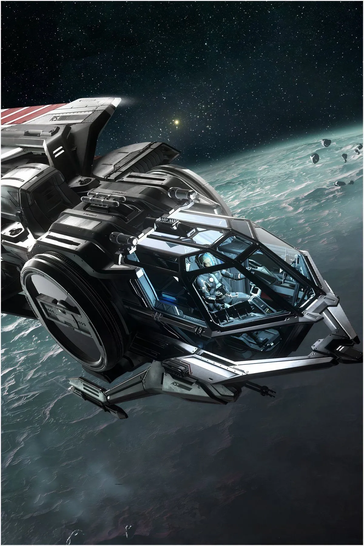 Hình ảnh tổng hợp thể hiện vũ trụ Star Citizen rộng lớn