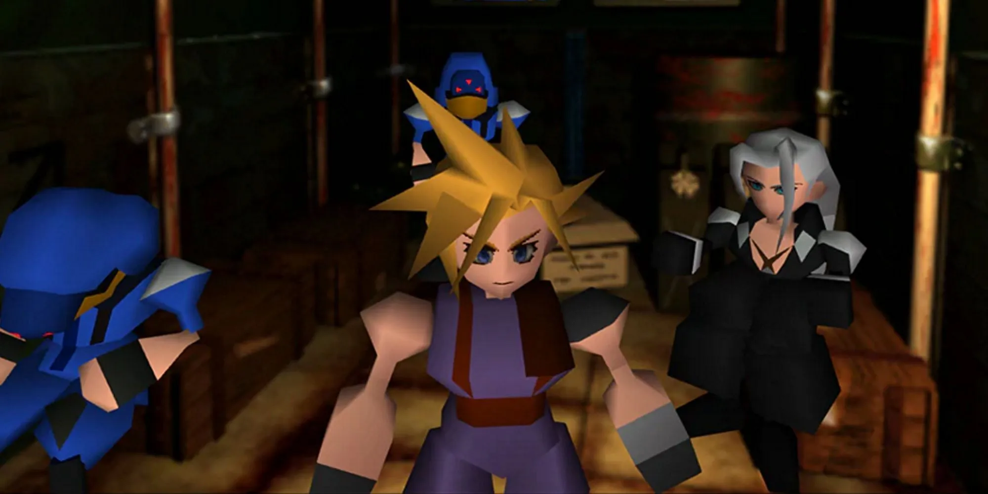 Nhân vật Cloud Strife trong một cảnh chiến đấu của Final Fantasy VII bản gốc, biểu tượng của dòng JRPG