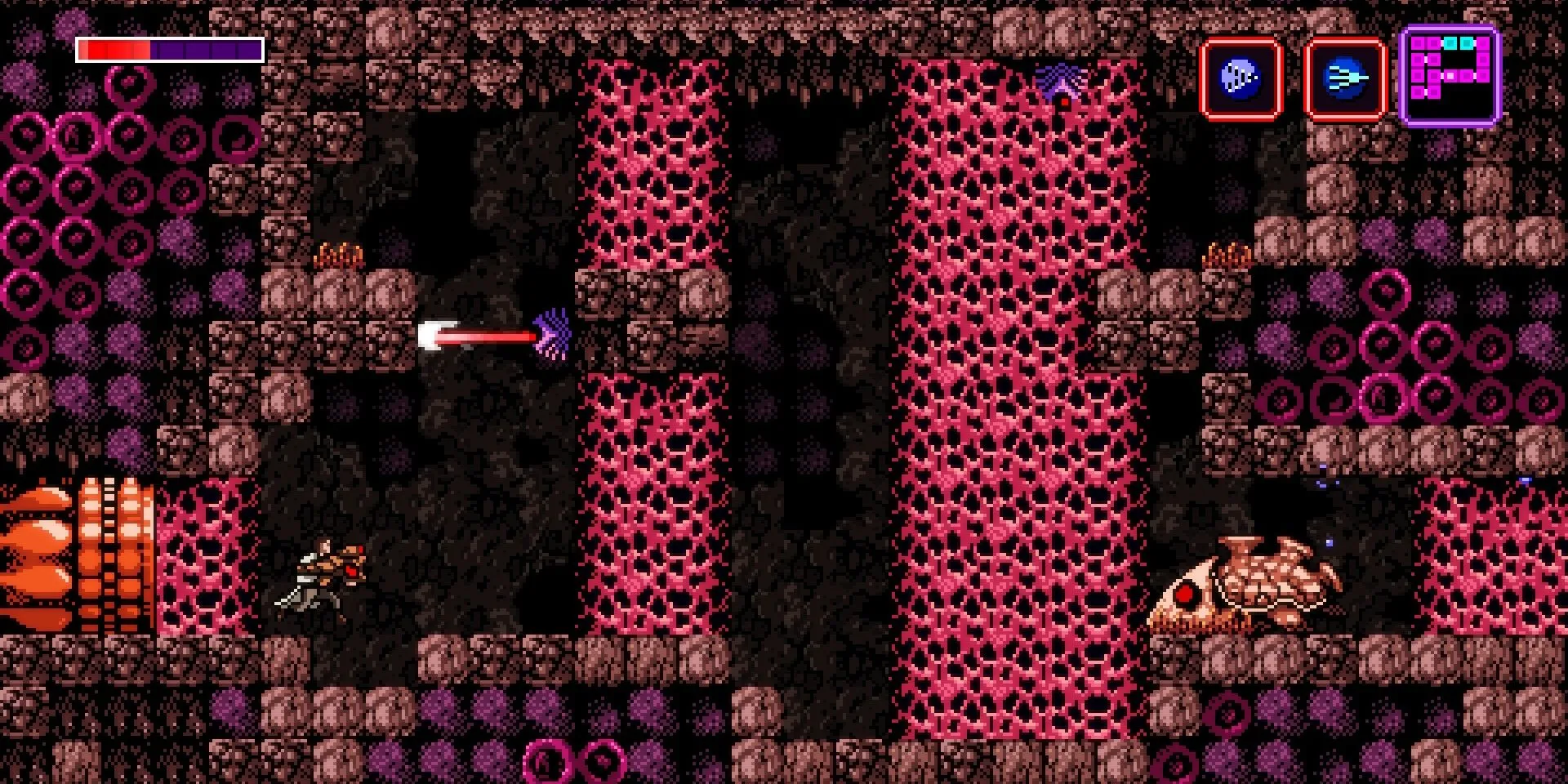 Những bức tường lớn trong Axiom Verge