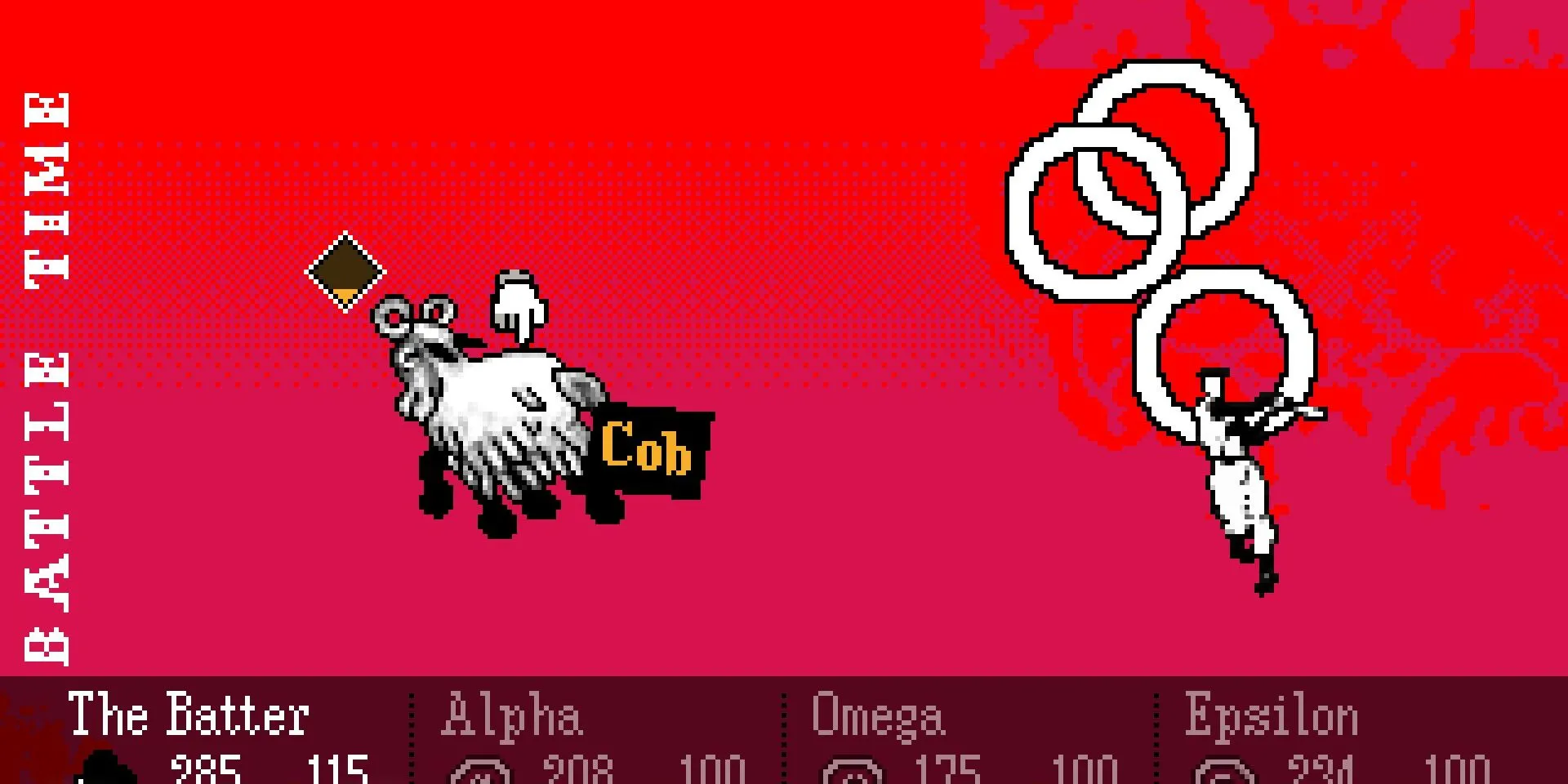 Phân cảnh chiến đấu đầy kịch tính với boss Cob trong OFF Remaster, một trong những thử thách khắc nghiệt nhất game.