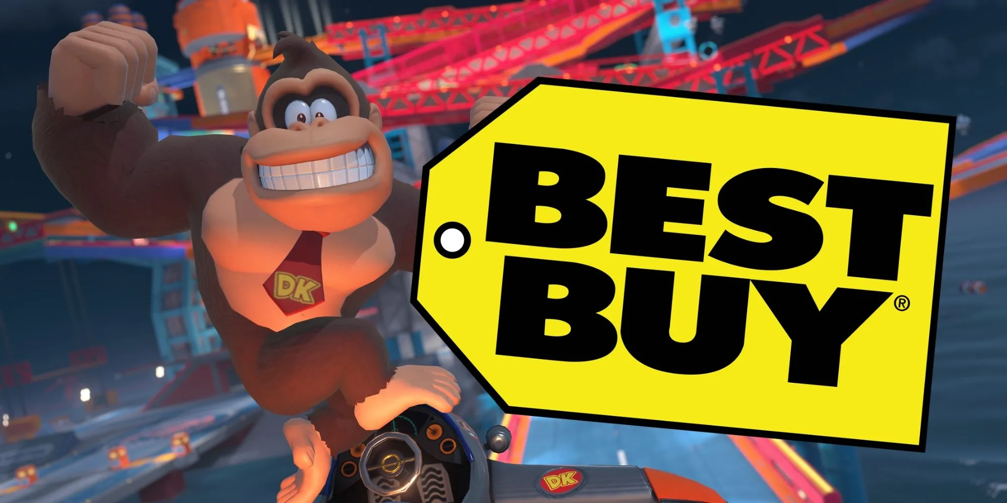 Cửa hàng Best Buy với thông báo về việc cửa hàng chọn lọc sẽ có hàng Switch 2 vào đêm ra mắt