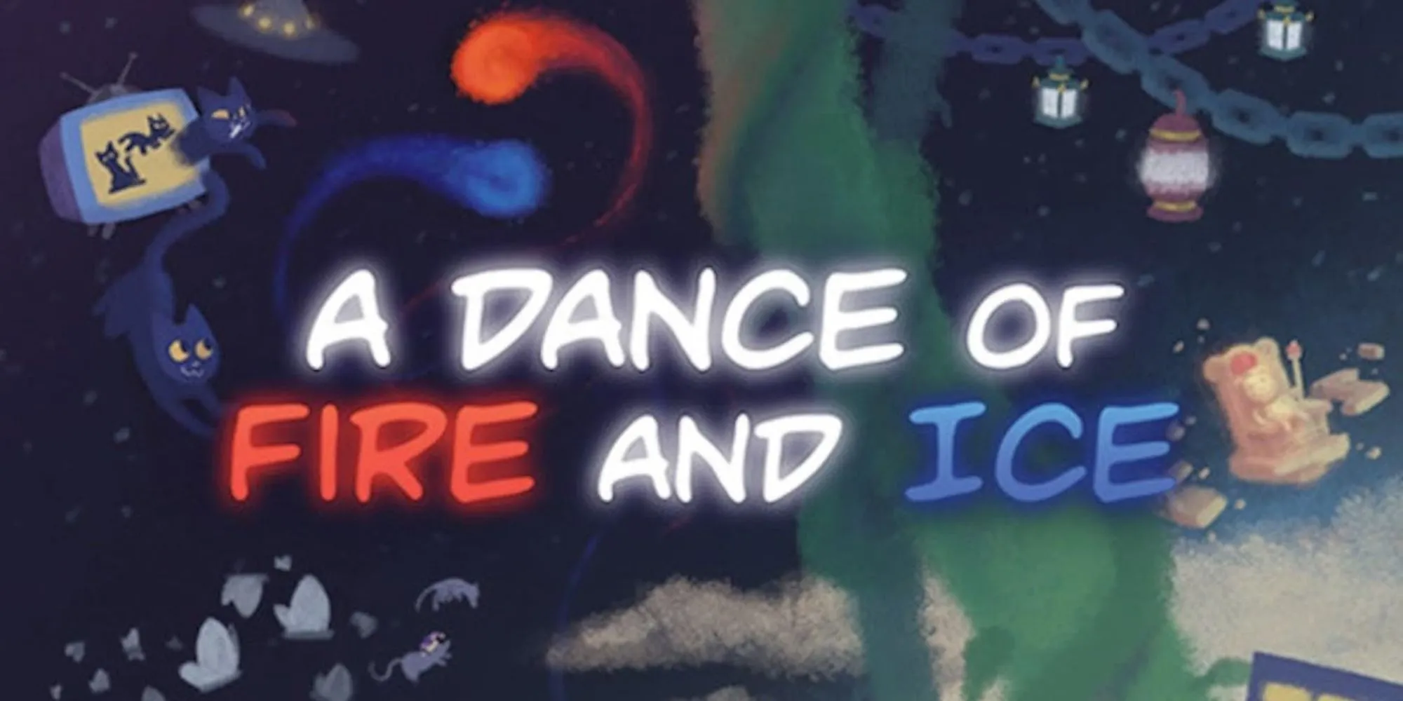 Hình ảnh chính thức của game A Dance of Fire and Ice, một tựa game nhịp điệu một nút bấm nổi bật trong gói từ thiện Itch.io Play For Peace
