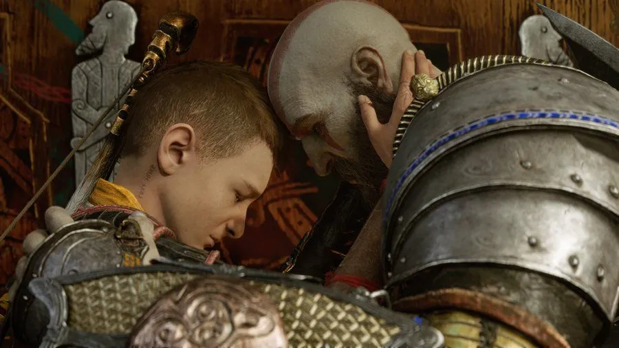 Kratos và Atreus hỗ trợ nhau trong God of War Ragnarok